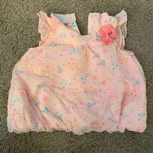 🎈 12 month Pink Flower Top